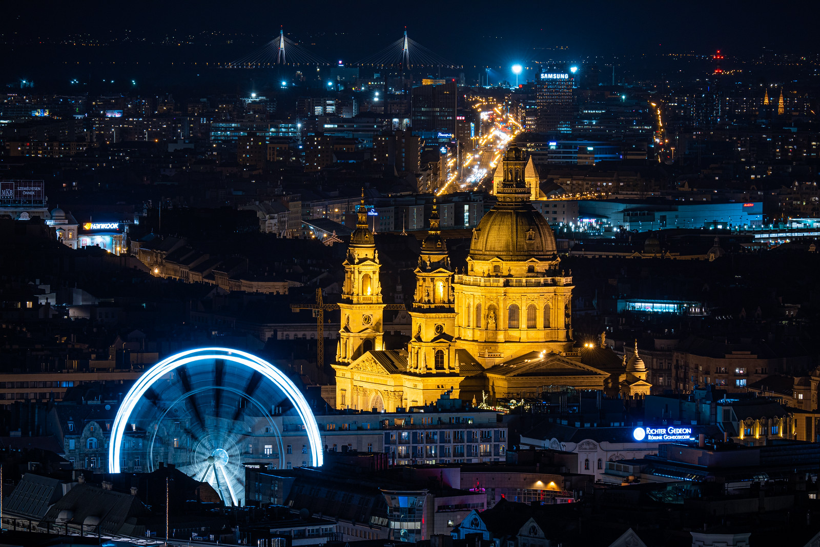 budapest éjszakai fotózás bazilika